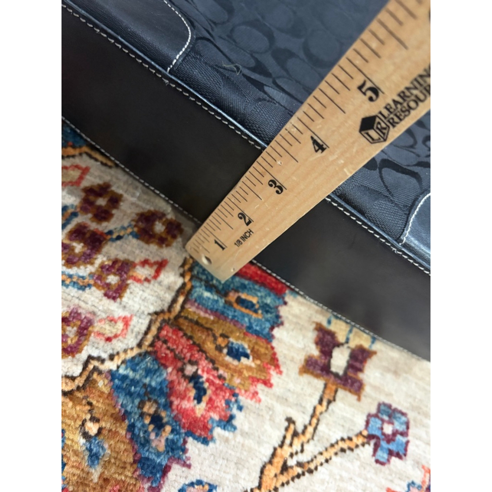 Coach Chelsea Black Signature Jacquard Crossbody Shoulder Bag Leather Trim - Picture 7 of 7